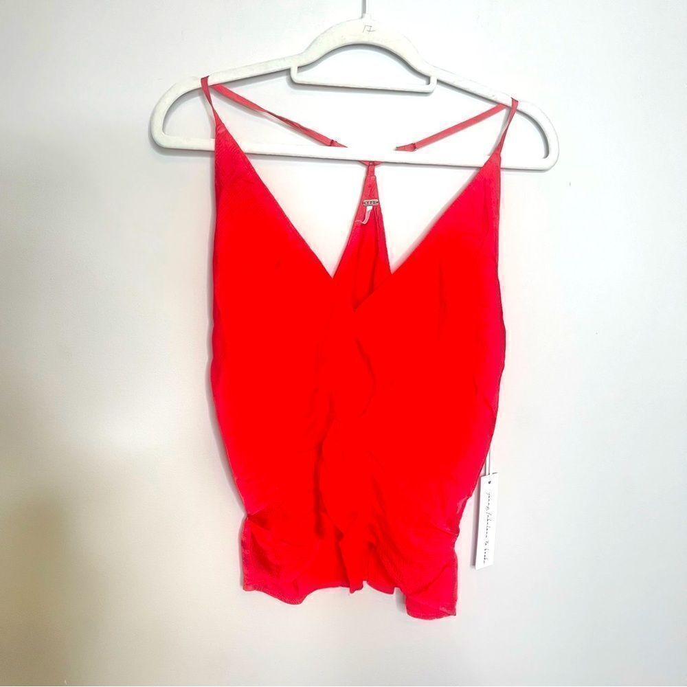 Young Fabulous & Brooke Pink satin cami top New Small